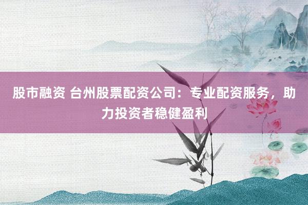 股市融资 台州股票配资公司：专业配资服务，助力投资者稳健盈利